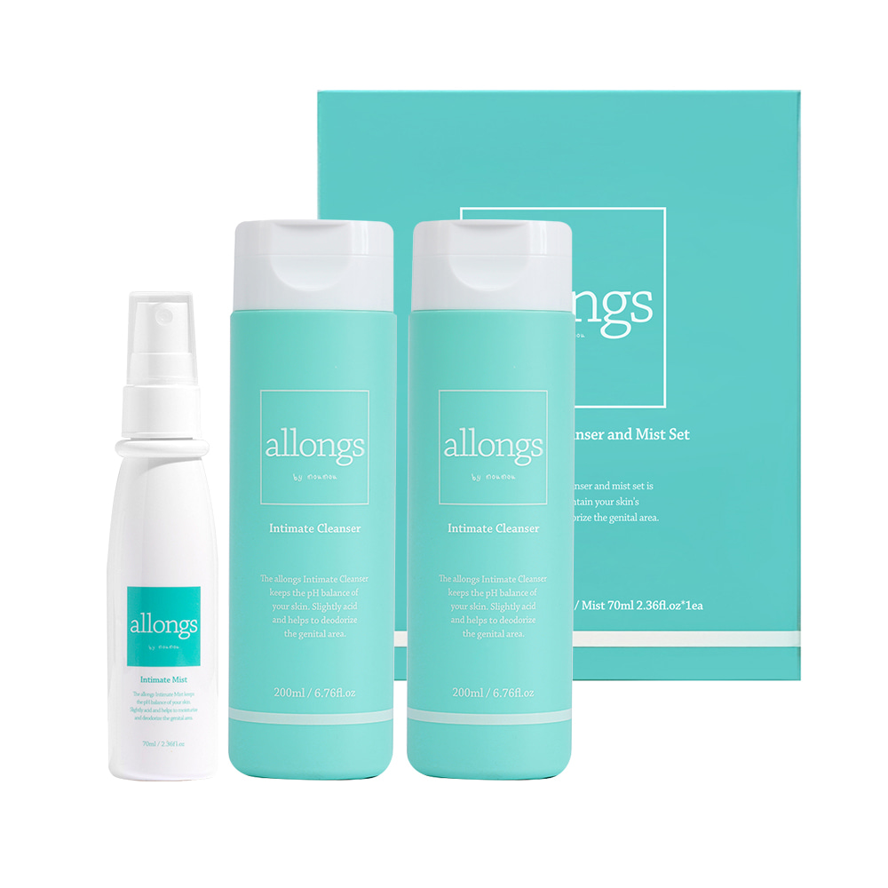 allongs Intimate Cleanser and Mist Set